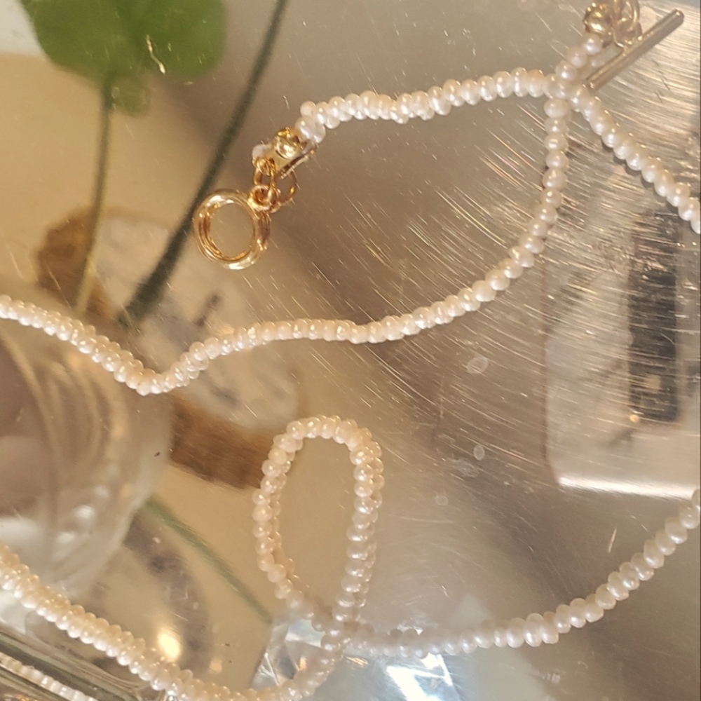 Petite pearl necklace